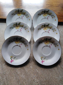 Porcelánové retro podšálky .