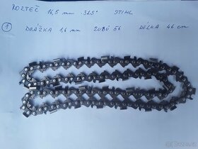 Prodám řetězy na pilu rozteč 20mm .404" / 16,5mm .325"
