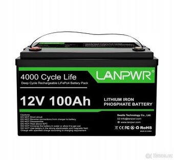 BATERIE LANPWR LFP12-100 LIFEPO4 12.8V 100AH