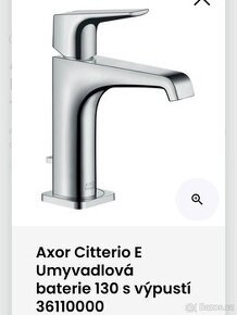 Prodám novou umyvadlovou baterii Hansgrohe/Axor