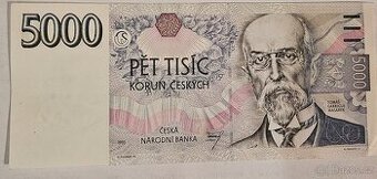Bankovka 5000,- Kč z roku 1993 - 1