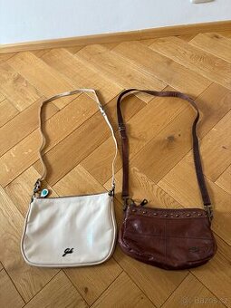 2 kožené značkové crossbody kabelky