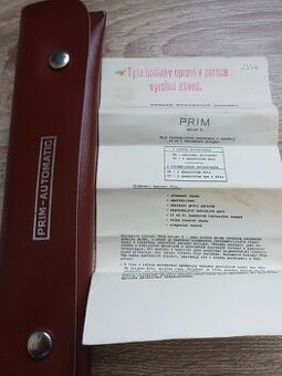 Prodám pouzdro na hodinky prim automatic tv a záruční list