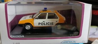 Škoda Favorit 136L Policie ČSFR Abrex 1:43 - 1