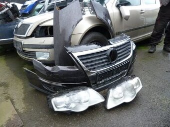 VW Passat B6 kombi světla xenony, nárazník,kapota, zrcátka