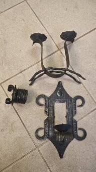 Kovaný svícen sada 3 kusy