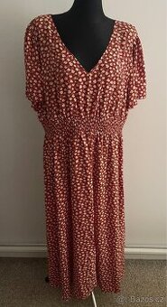 Dámské letní šaty červeno-bílé vel.XXL/52-54
