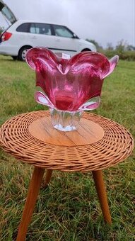 Krásná mísa / váza z hutního skla