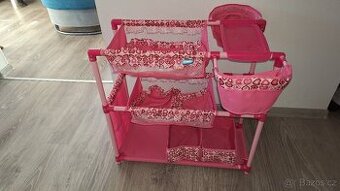 Postýlky pro panenky a jídelní židličky