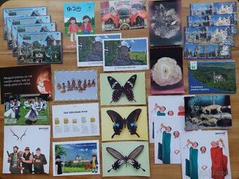 Mini malá sbírka pohledů pohlednic krásné pohledy pohlednice