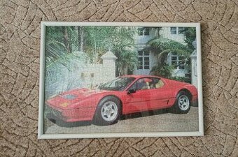 Orámované auto puzzle