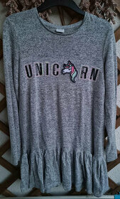 ŠATY S JEDNOROŽCEM VEL 152