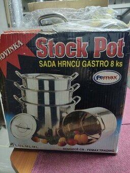 Nová gastro sada nerezových hrnců (8 ks)  velkoob