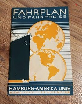 Brožura - Jízdní řád a ceník Hamburk - Amerika,