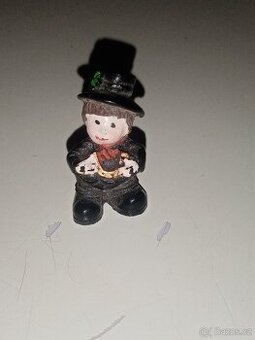 Stará smaltovana figurka komenik pro sběratele