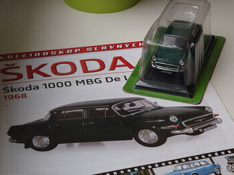 Škoda 1000 MBG De Luxe- DeAgostini 1:43 NEROZBALENÉ