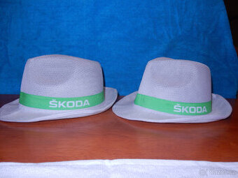 Prodám reklamní slámák s logem Škoda -2ks