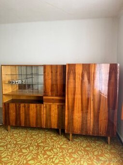 Retro obývací stěna+konferenční stolek