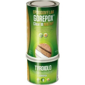 GOREPOX CLEAR M vodouředitelný epoxidový lak matný, set 1kg