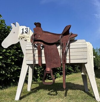 Westernový sedlový komplet 13) tmavě hnědý WADE