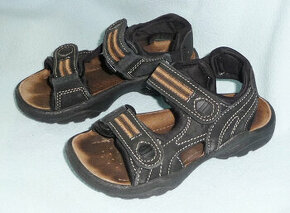 Černé kožené kvalitní sandály, vel. 31, zn. Bama