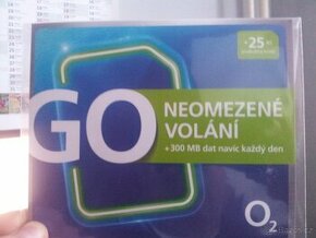 O2 GO SIM karta 602 841 747