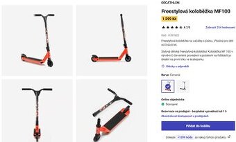 Freestylová koloběžka MF100 DECATHLON