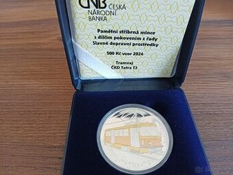 Pamětní stříbrná mince ,,TRAMVAJ"