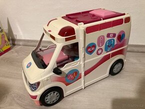 Barbie Mattel záchranný set - sanitka / klinika
