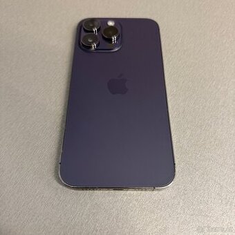 iPhone 14 Pro Max 256GB deep purple, pěkný stav, rok záruka