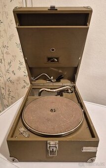Gramofon His Master's Voice 101 raritní šedá verze