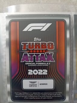 Kartičky F1 rok 2022