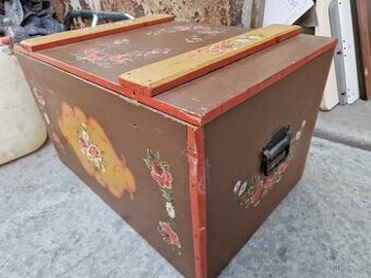 Truhla Malovaná Dřevo 50x73 výška 46 cm