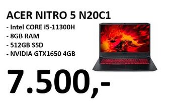 Acer Nitro 5 N20C1 i5/GTX 1650