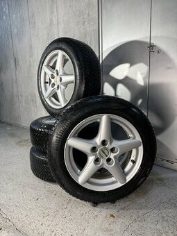 Celoroční ALU sada 5x100 r15 s pneu 185/60/15 Continental Al
