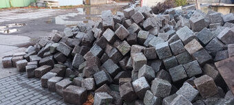 Žula, žulová dlažba, žulové kostky