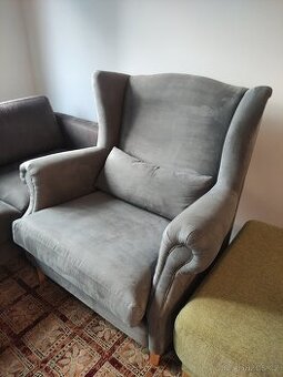 Široké pohodlné křeslo Ušák