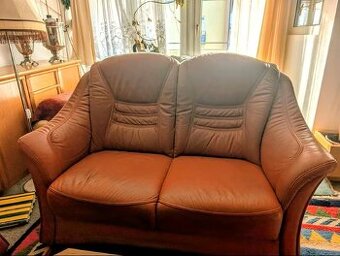 Pohovka, sedačka kožená - pravá kůže