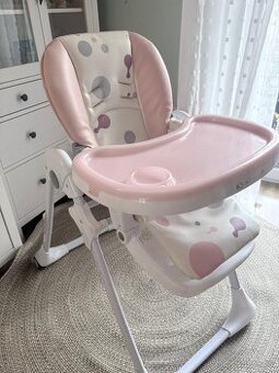 Jídelní židlička Kindercraft růžová