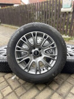ORIGINÁL Alu Ford R16, 5x108 - TOP STAV, ZIMNÍ PNEU