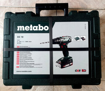 AKU šroubovák METABO LiOn-Aku 18V,2ks baterie,nová