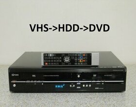 ⚠️VHS-HDD-DVD rekordér Funai T3A-A8482DB
