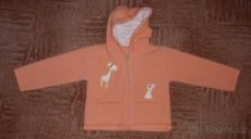 Oranžový flísový kabátek vel. 6-9 měsíců - [22.4. 2020]   Pr