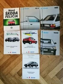 Katalogy a prospekty Škoda Favorit, Forman, Pick-Up, Felicia