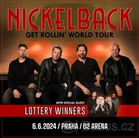 Praha NICKELBACK: GET ROLLIN´ WORLD TOUR 2 lístky