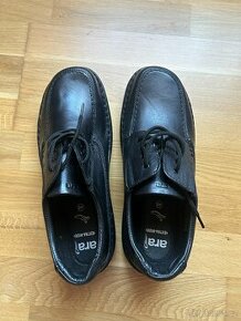 Pánské boty ARA vel.45,extra šíře K,polobotky černé