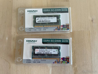Operační paměť RAM 2x2GB DDR3 do notebooku SODIMM