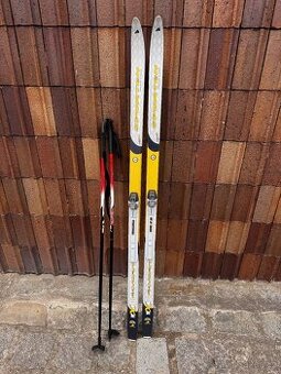 Běžky Sporten RXC 140 cm s vázáním a hůlkami - 1