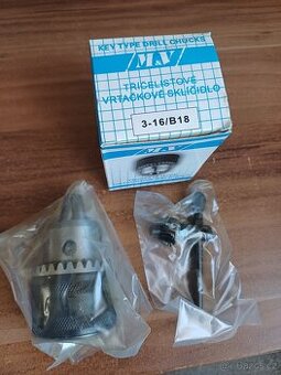 Tříčelisťové vrtačkové sklíčidlo M&V 3-16/B18 - 1