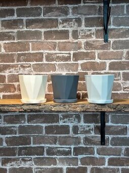 🌿 Set 3 designových květináčů – Nordic styl 🌿